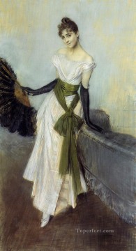 シニョリーナ・コンチャ・デ・オッサの肖像 ジャンル ジョヴァンニ・ボルディーニ Oil Paintings